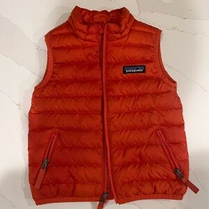 Patagonia down vest size 2T